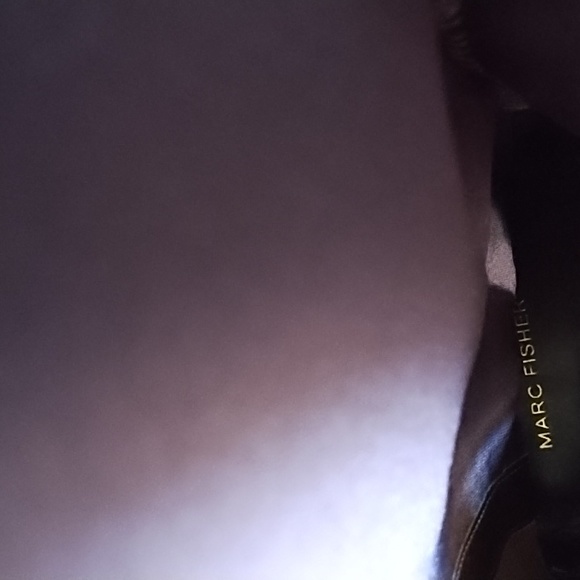 Marc Fisher brown tall leather boots with buckle detail size 8 1/2 - Picture 9 of 15